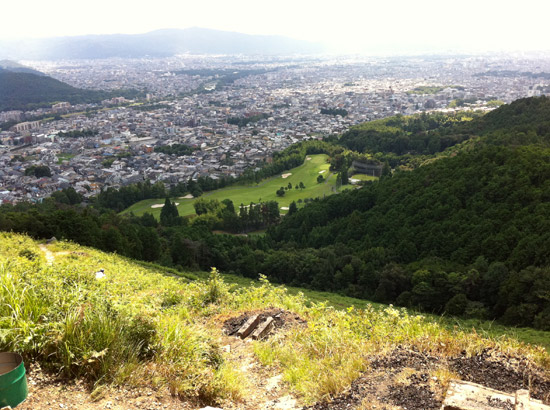 Collecting Daimonji Charcoal on Mt. Funayama (2010)