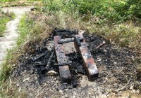 Collecting Daimonji Charcoal on Mt. Funayama (2010)