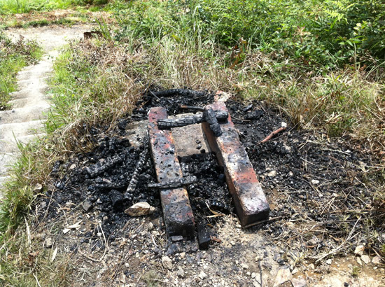 Collecting Daimonji Charcoal on Mt. Funayama (2010)