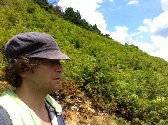 Collecting Daimonji Charcoal on Mt. Funayama (2010)