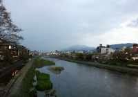 Kyoto Kamo River View from Gojo Bridge Kyoto Kamo River View from Gojo Bridge