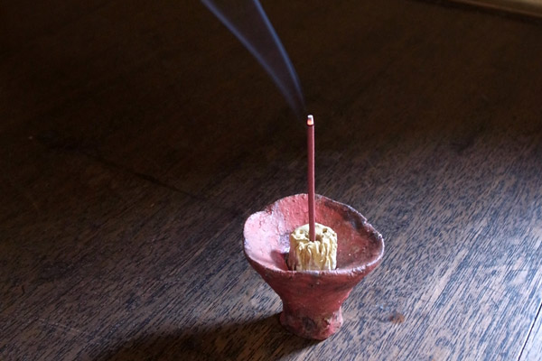 Japanese Pottery: Shigaraki Incense Holder by Koichi Maekawa (前川幸市)