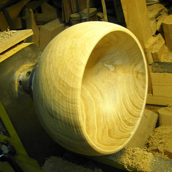 Kyoto Store Prototype: Chestnut Wood Handturned Donburi Hachi (Big Bowl)