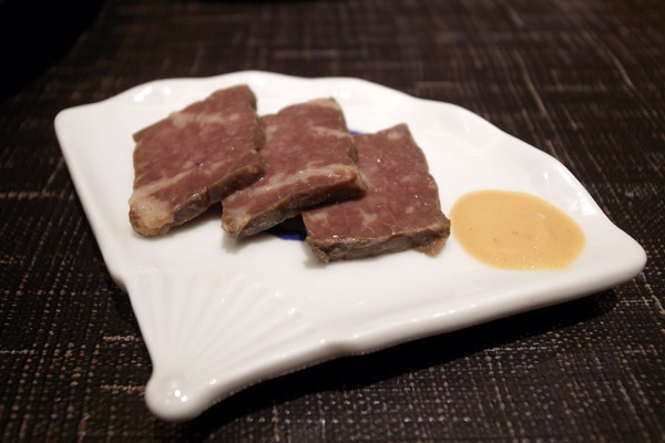 Japanese Beef in Kyoto: Tongue Burger at Hachibei